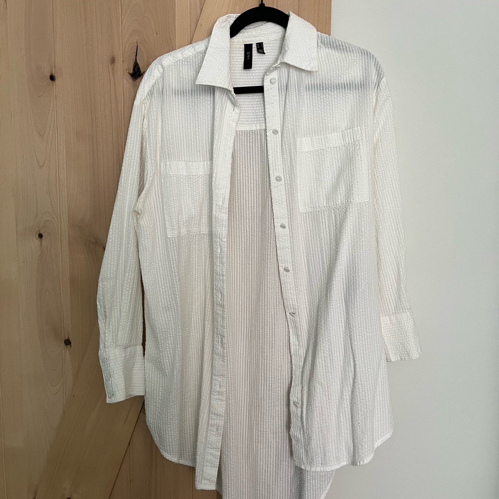 Women's White Button Down Shirt